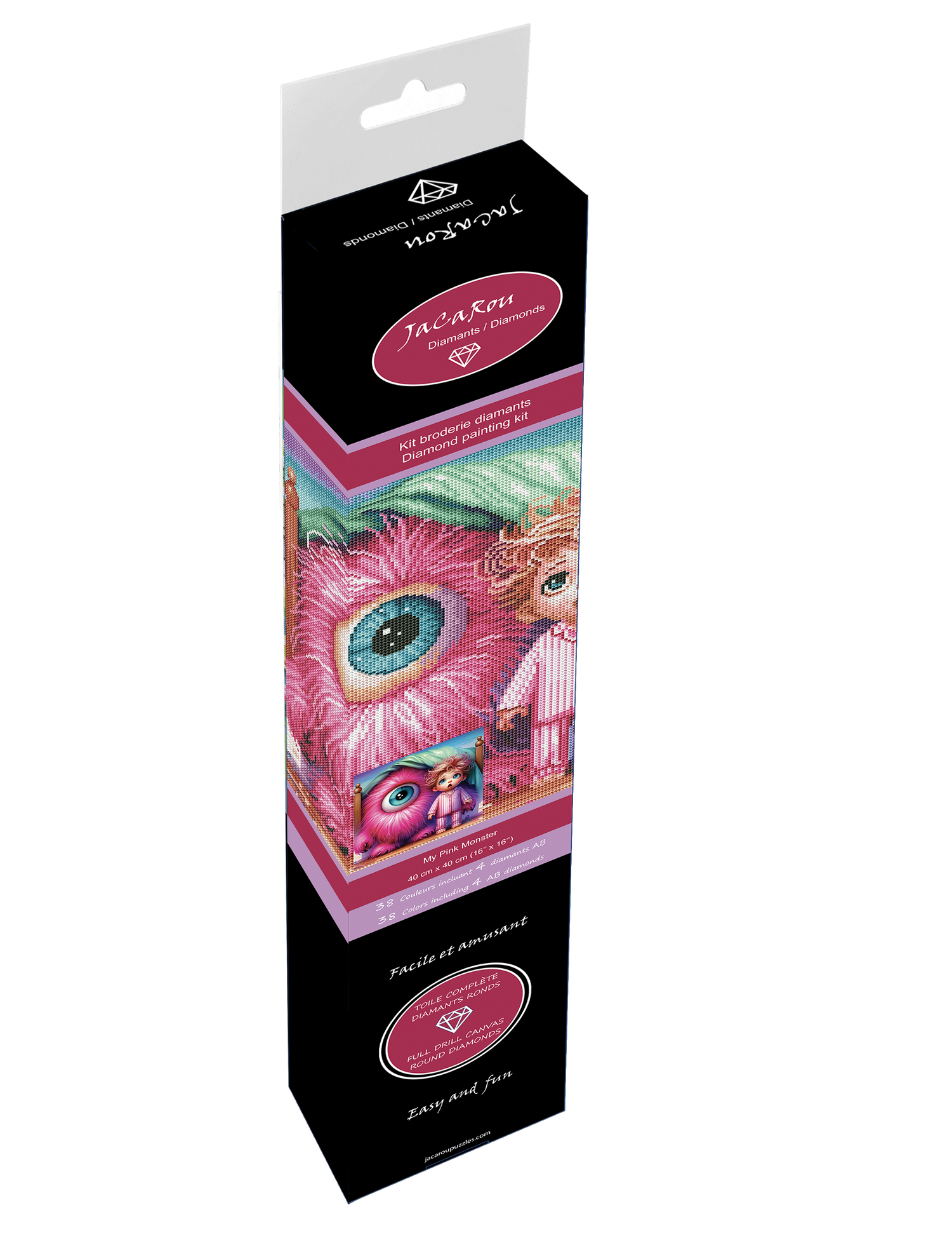 Broderie de diamant RONDS - MY PINK MONSTER