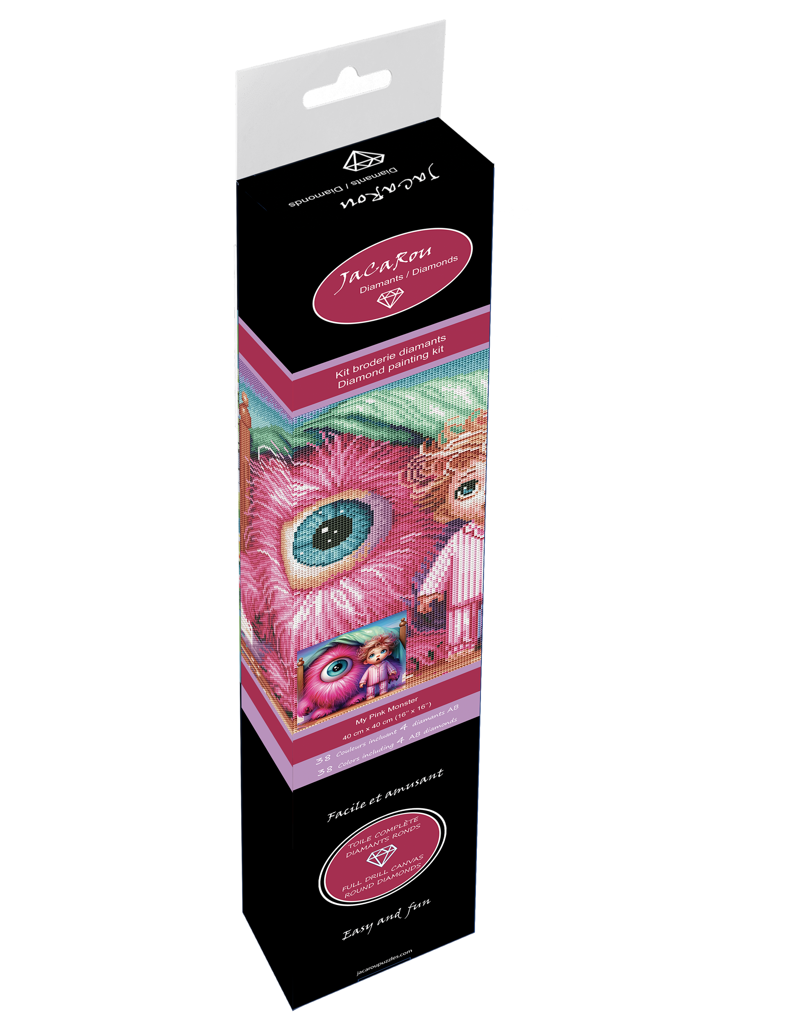 Broderie de diamant RONDS - MY PINK MONSTER