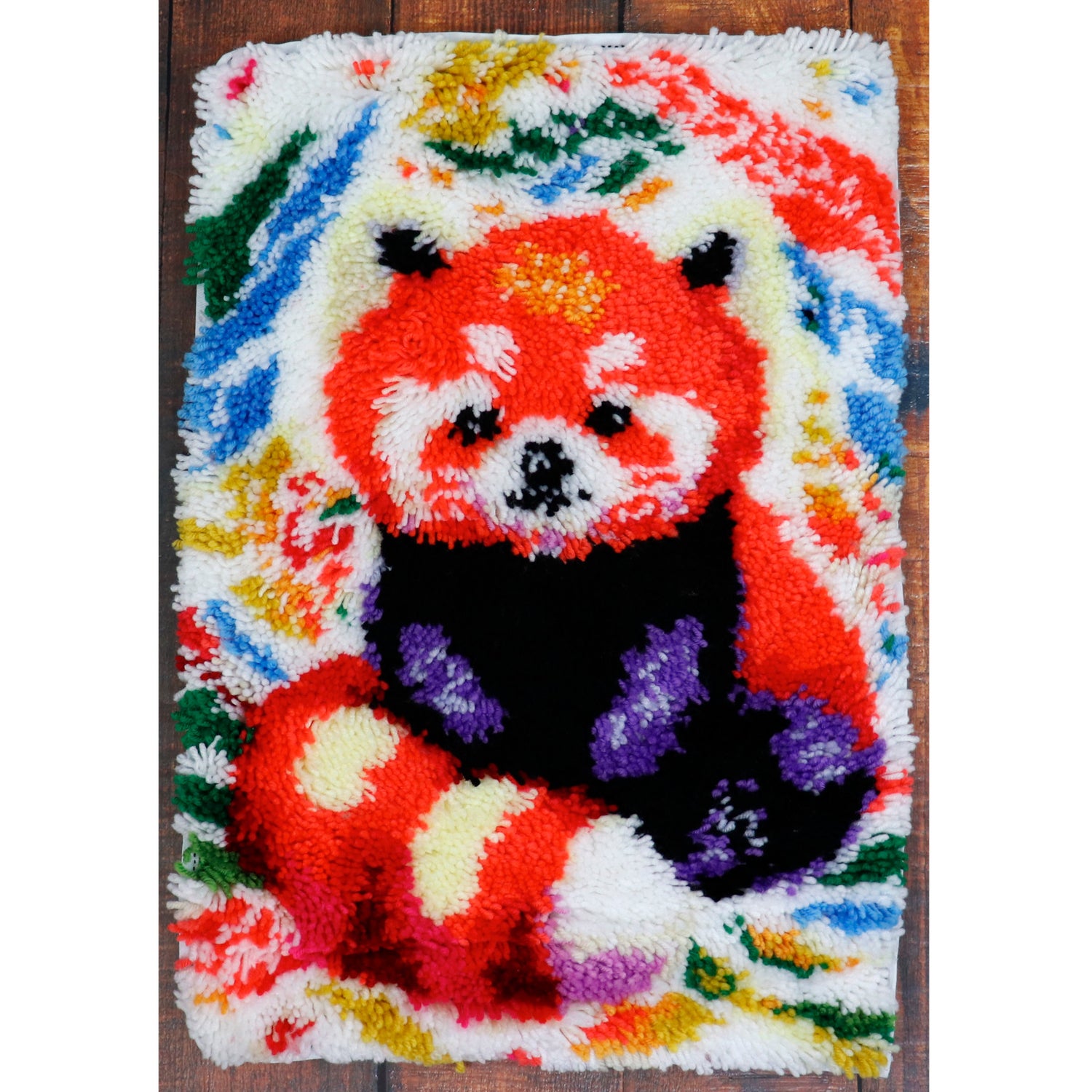 Latch Hook - Medium Rug Kit - RED PANDA