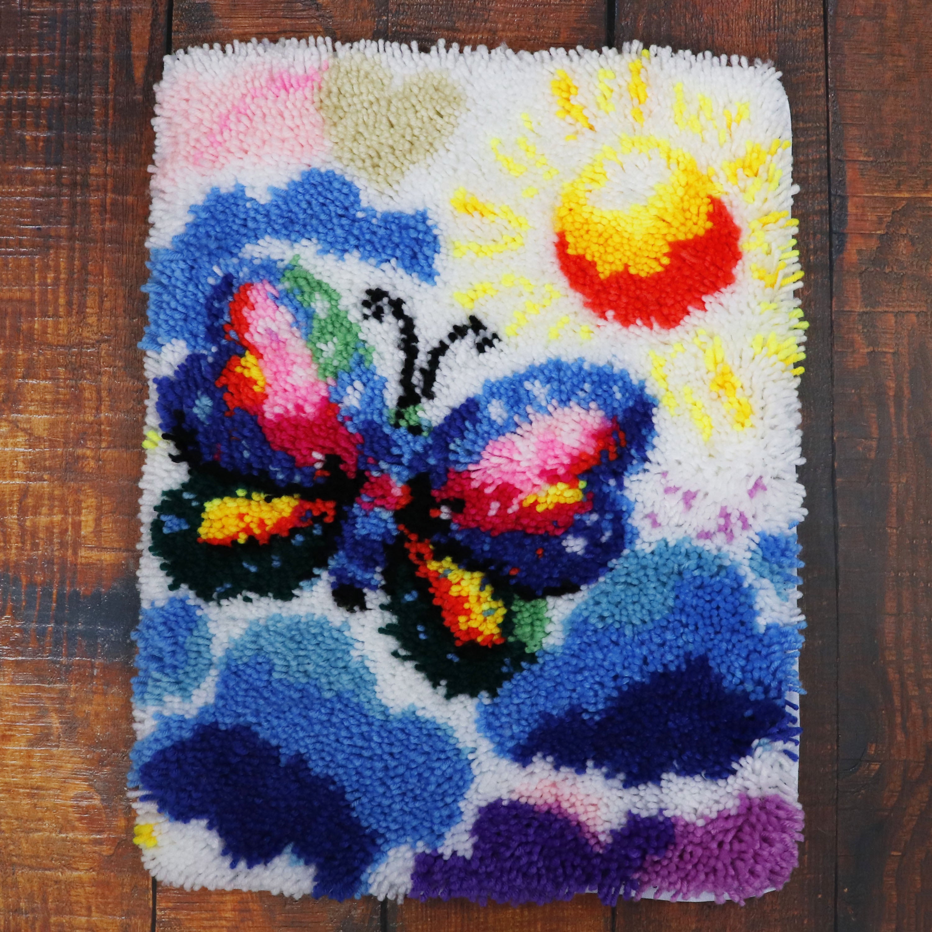 Kit de tapis point noué - Perroquets dans la jungle - Vervaco Kit de tapis point noué - Perroquets dans la jungle - Vervaco
