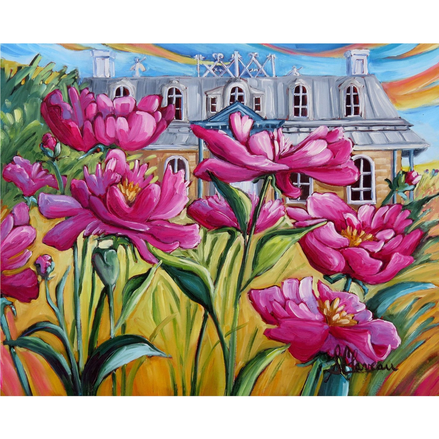 Diamond Painting - LES PIVOINES DU PRESBYTÈRE