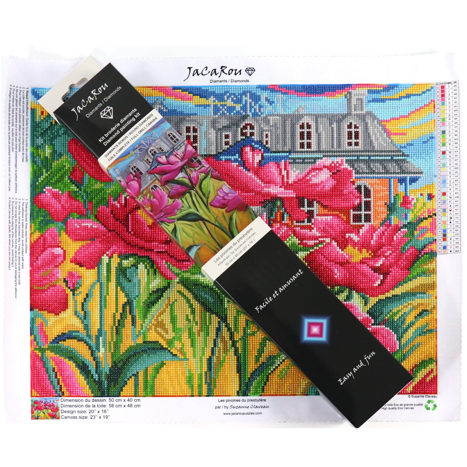 Diamond Painting - LES PIVOINES DU PRESBYTÈRE