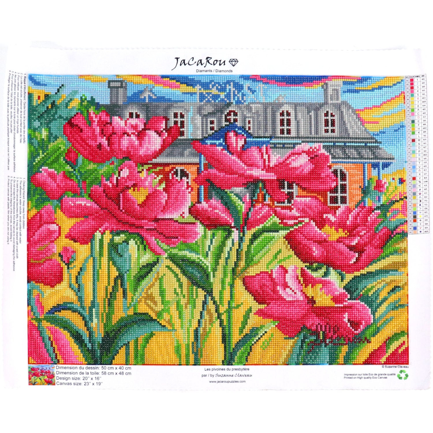 Diamond Painting - LES PIVOINES DU PRESBYTÈRE