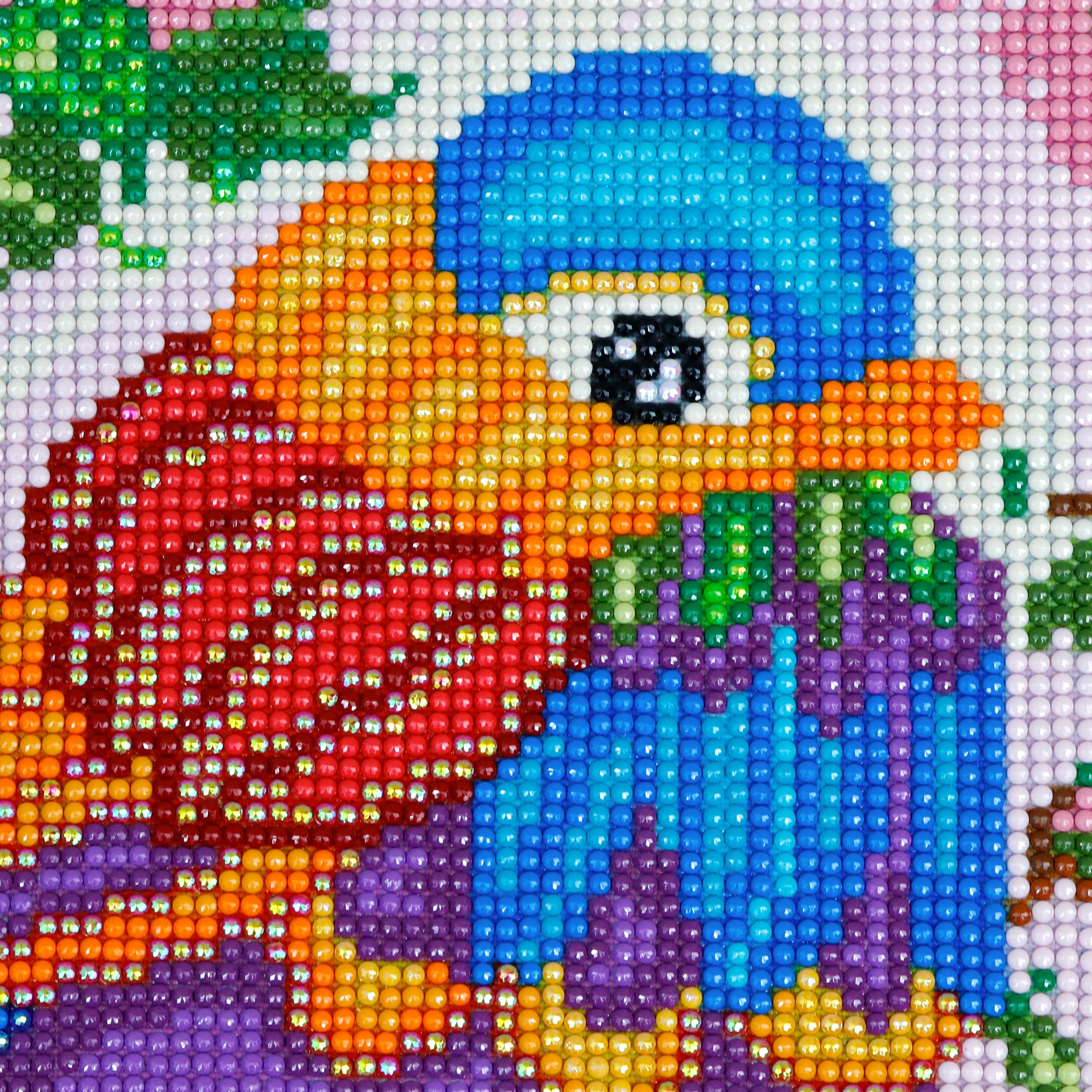 Broderie de diamants RONDS - PLUMES CHATOYANTES