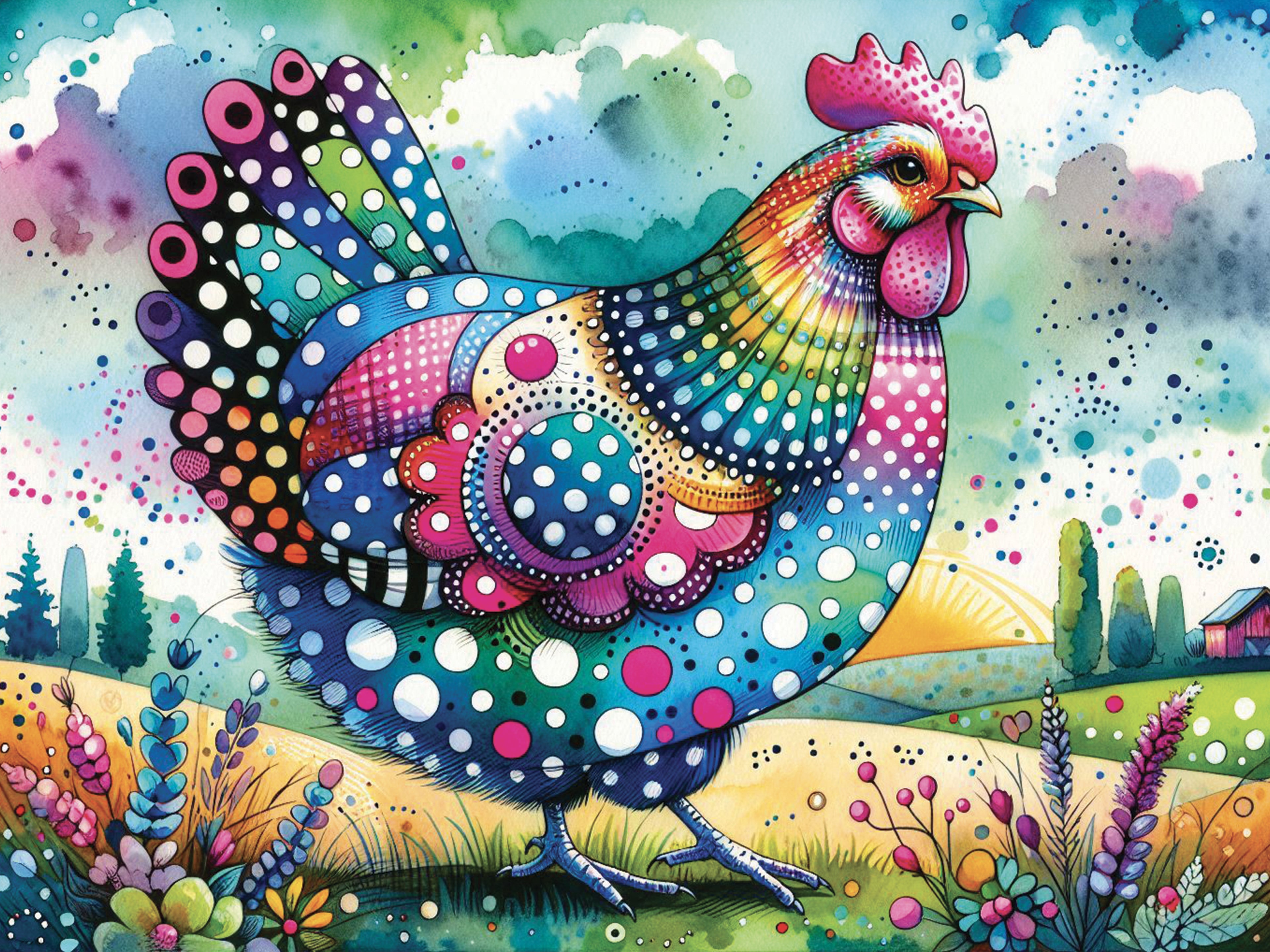 Diamond Painting - POLKA FEATHER