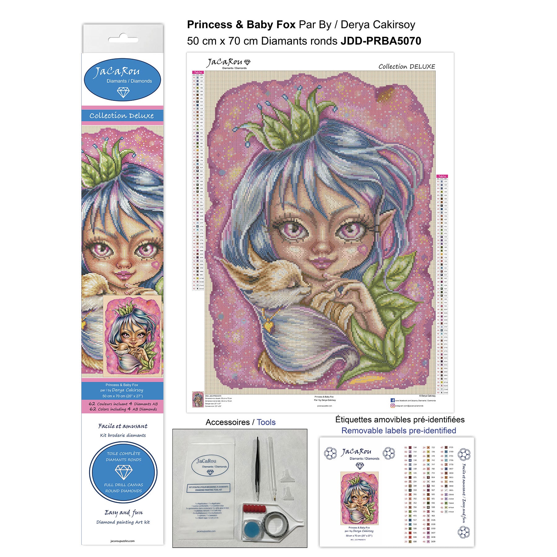 Diamond Painting - PRINCESS & BABY FOX