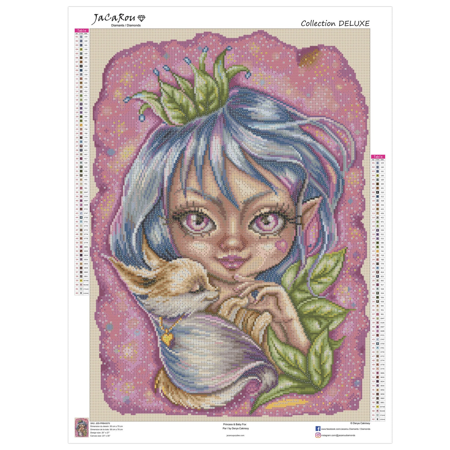 Diamond Painting - PRINCESS & BABY FOX