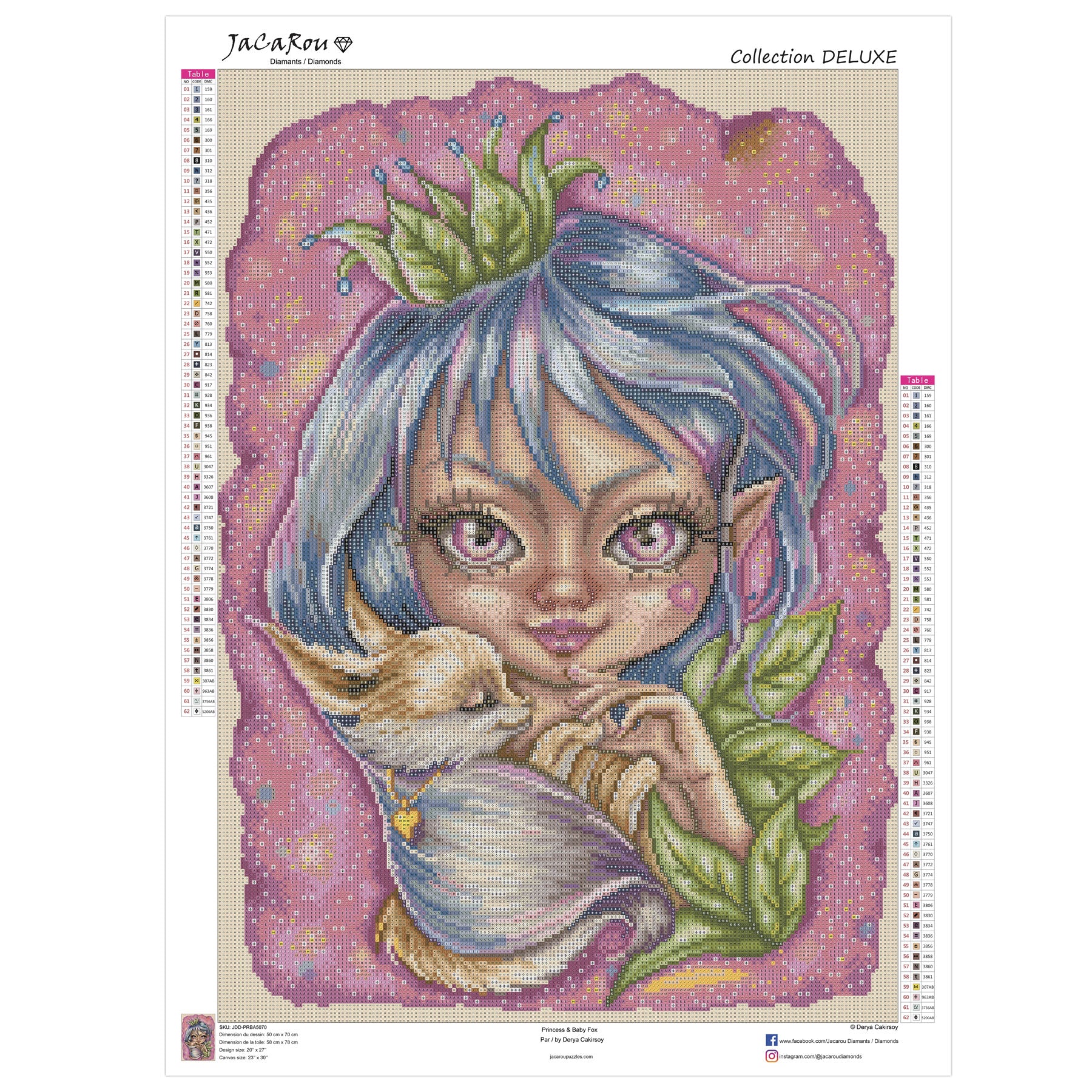 Diamond Painting - PRINCESS & BABY FOX