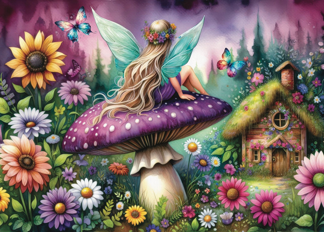 Puzzle -  PURPLE MUSHROOM REST