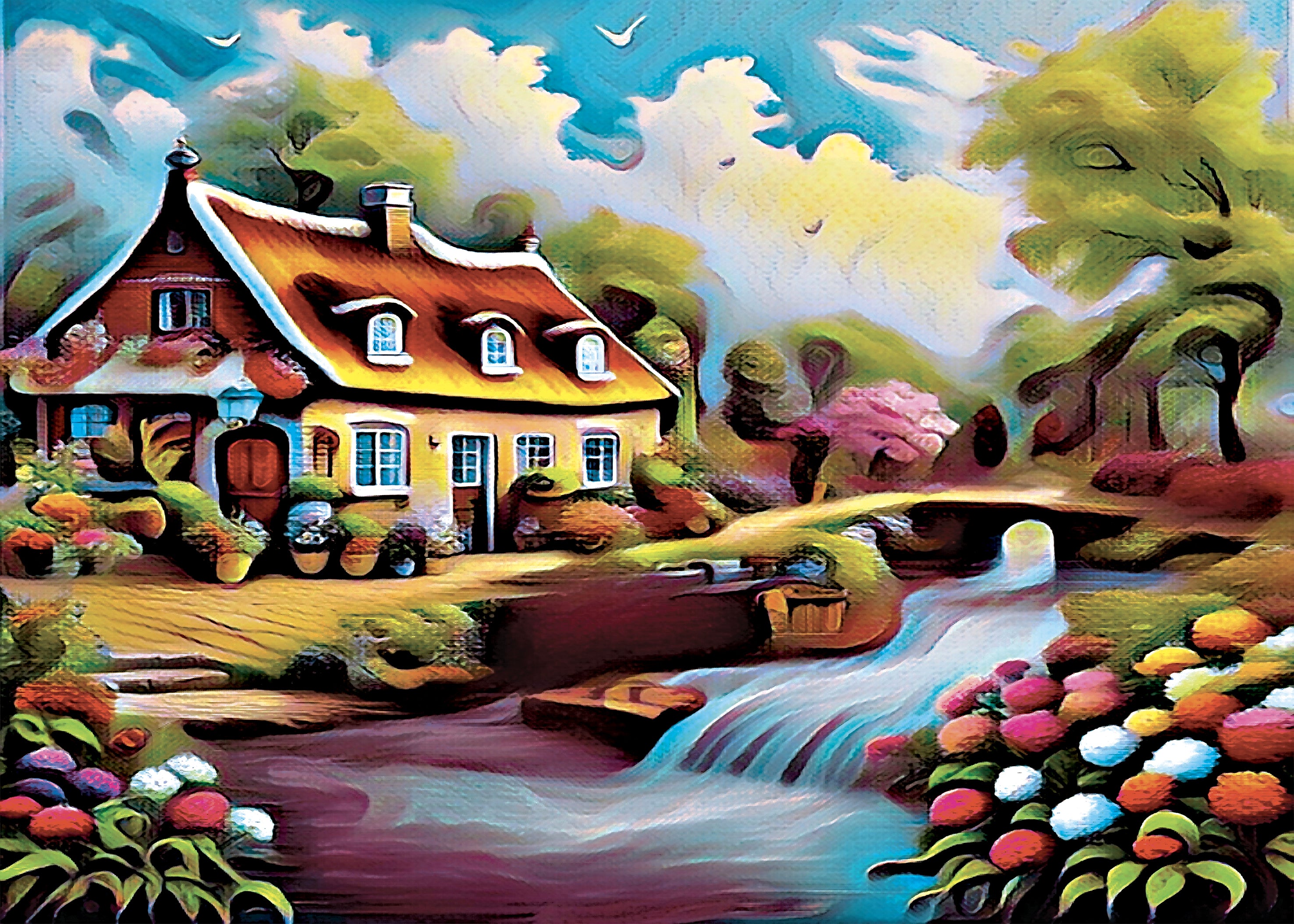 Diamond Painting - RIVERSIDE RETREAT HAVEN