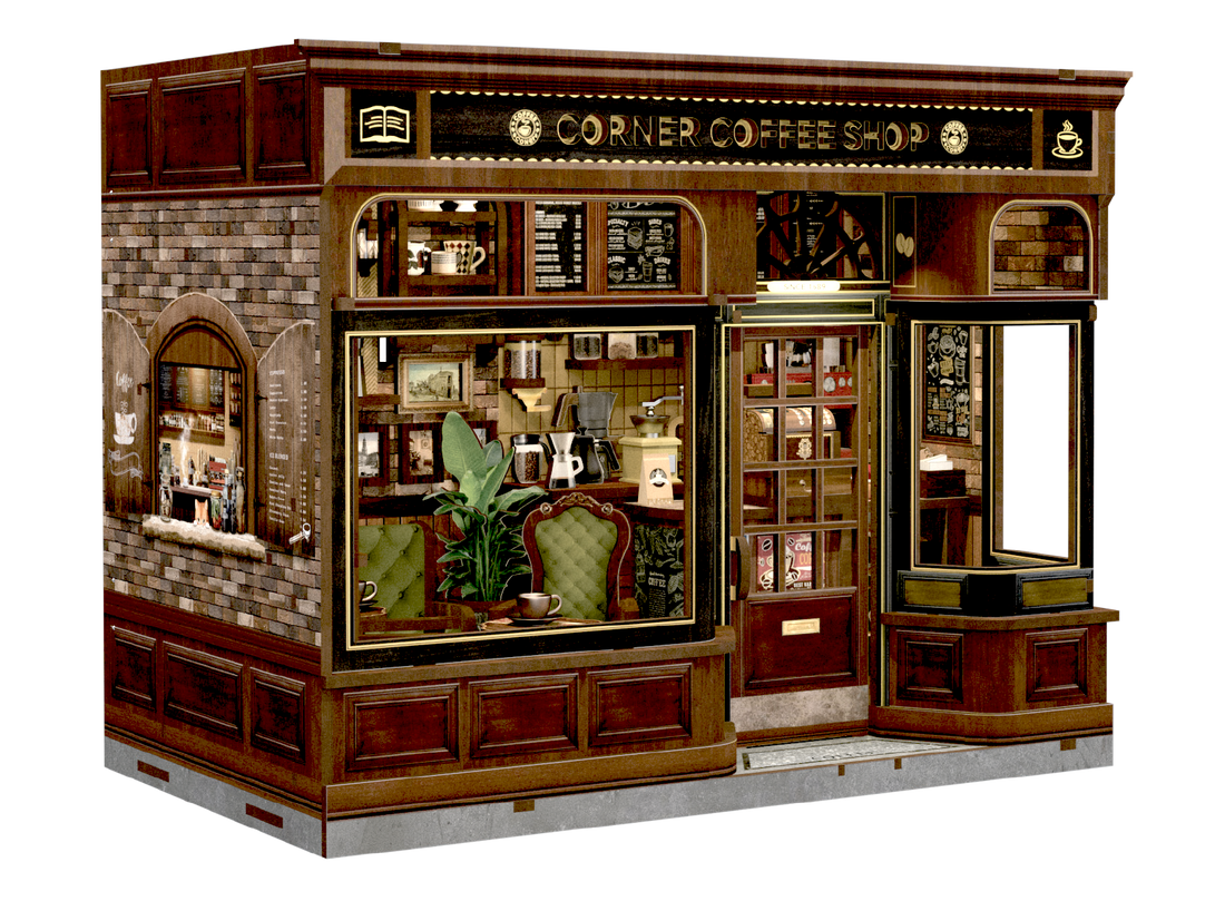 MINI-décor de bibliothèque - LE CAFÉ DU COIN