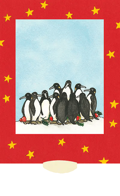 CURIOSI LIVING CARD - PENGUINS