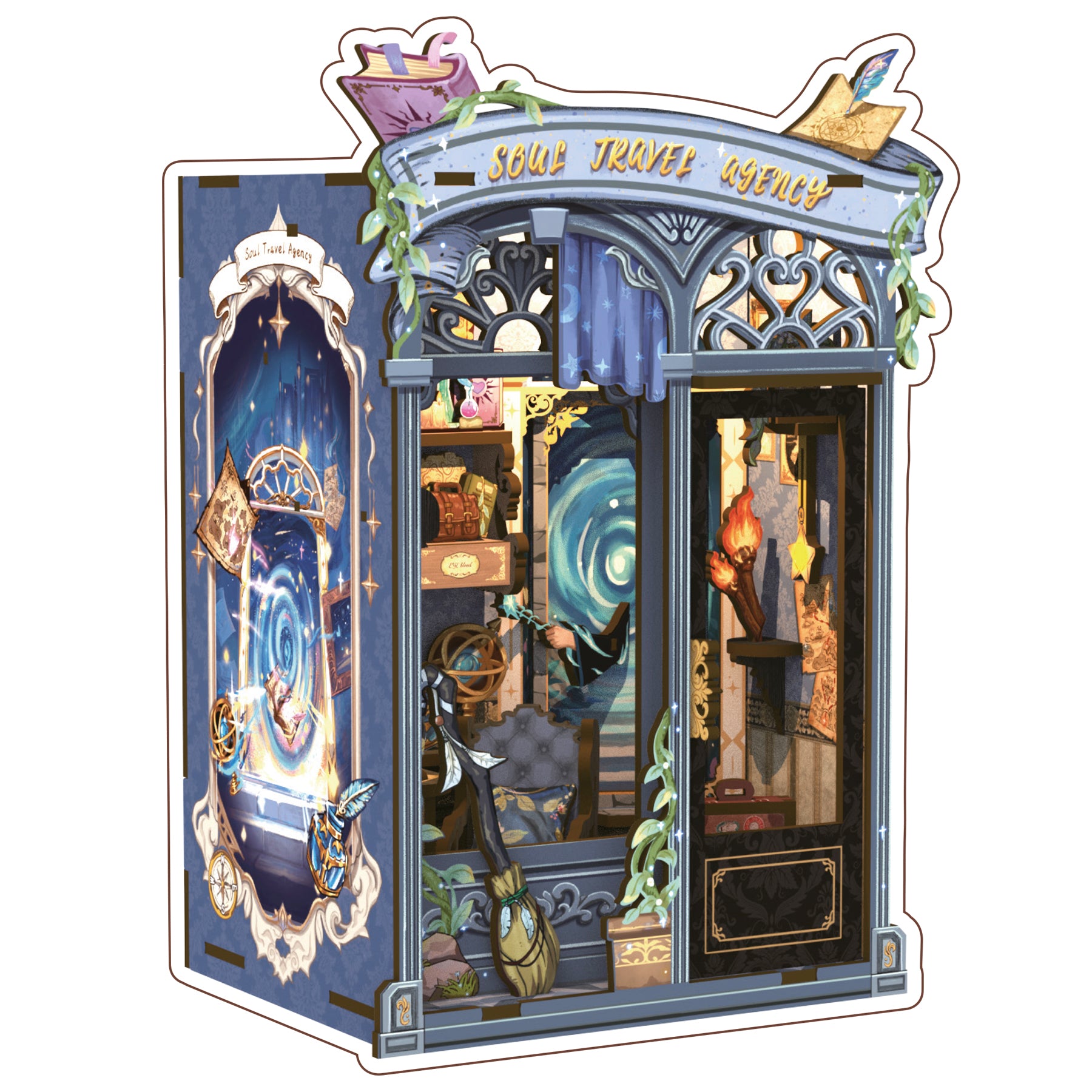 MINI-décor de bibliothèque - SOUL TRAVEL AGENCY