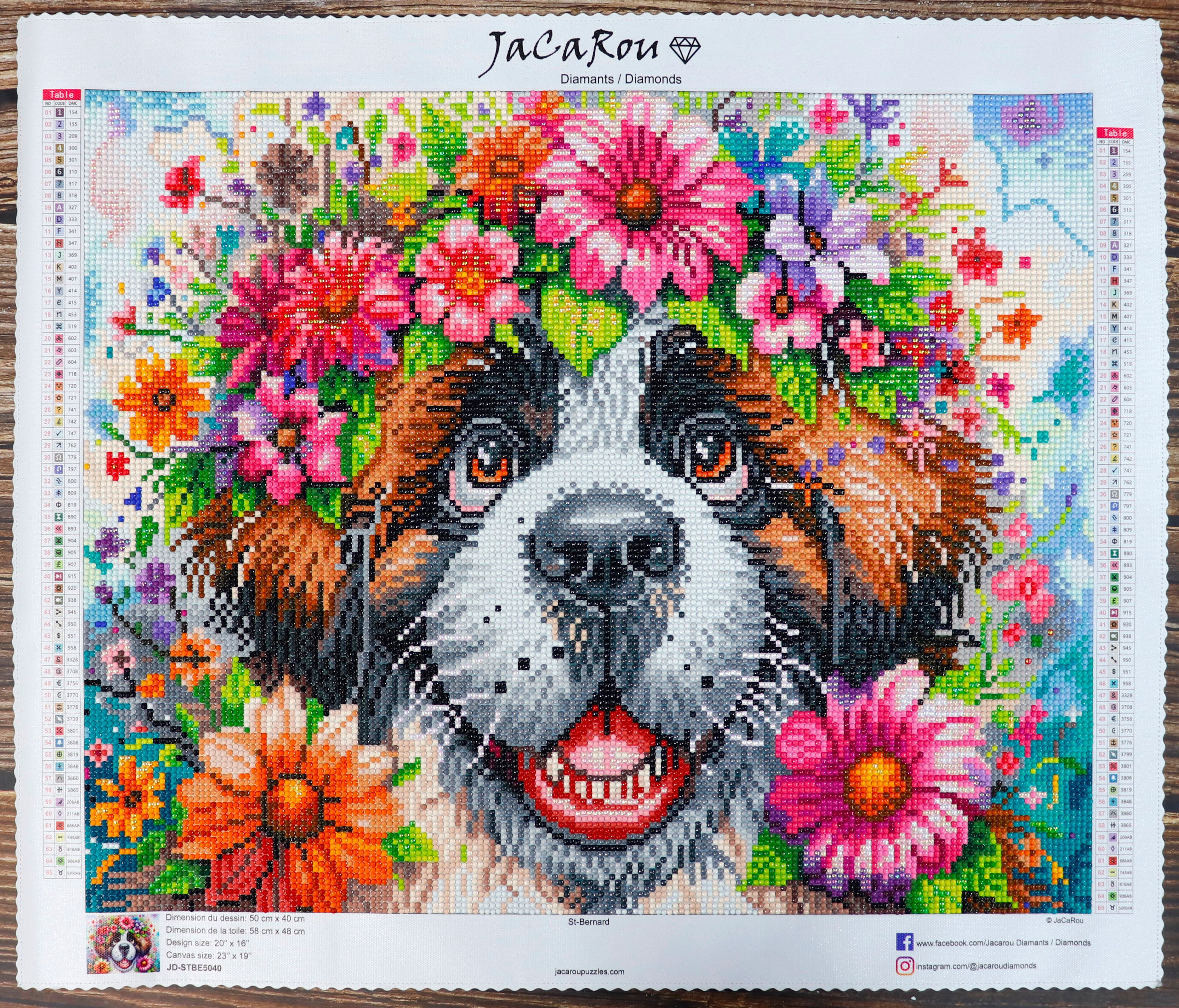 Broderie de diamant RONDS - ST-BERNARD
