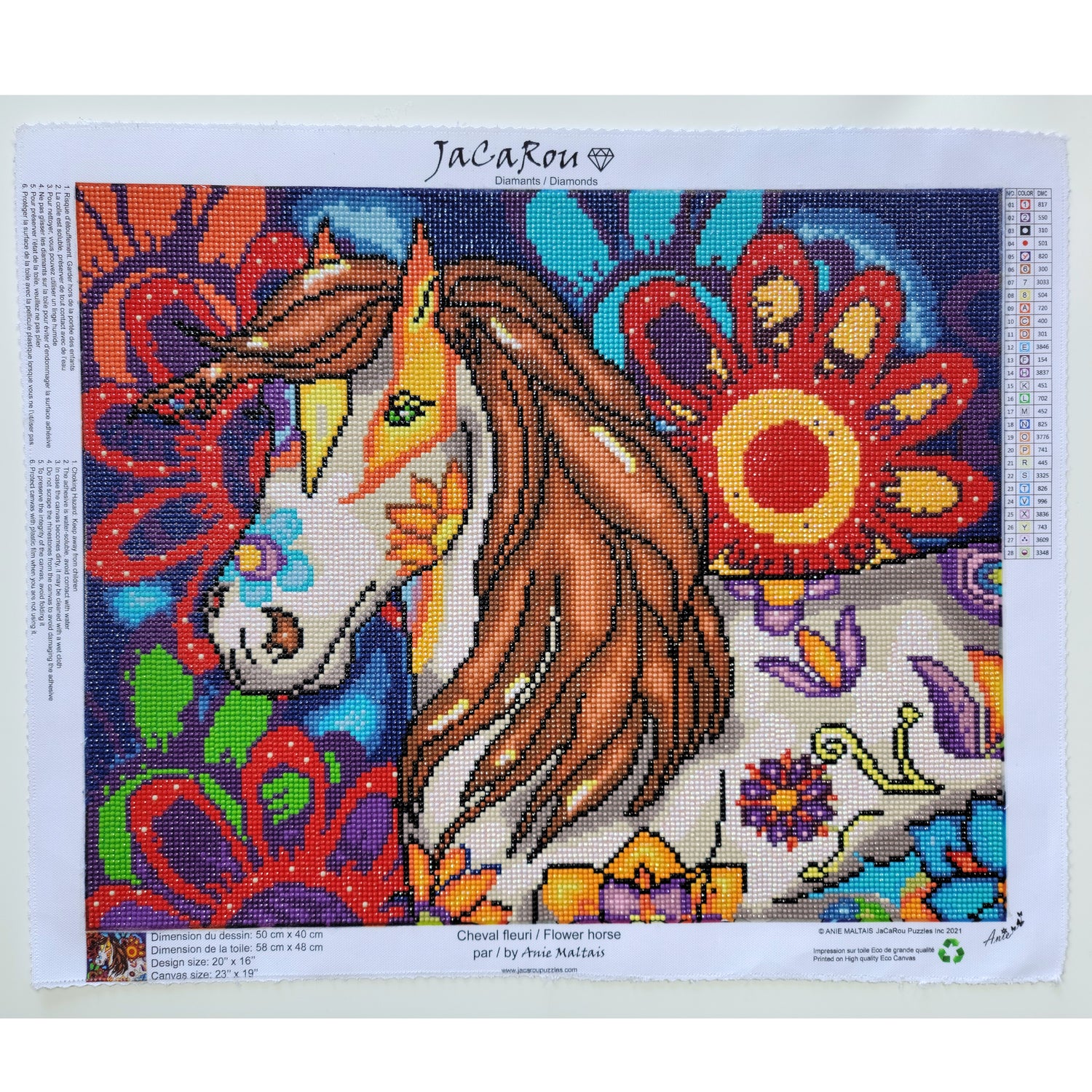 Diamond Painting - FLOWER HORSE