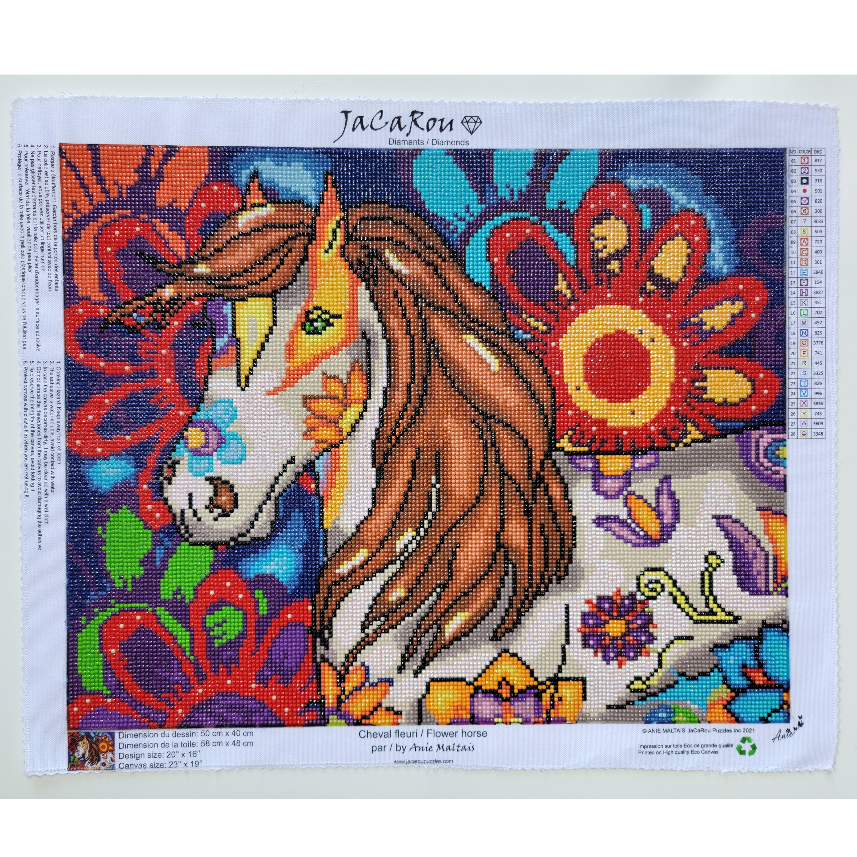 Diamond Painting - FLOWER HORSE