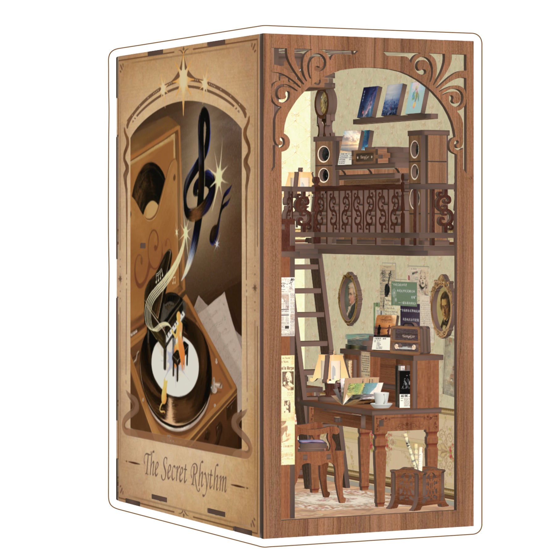 MINI-décor de bibliothèque - LE SECRET DU RYTHME
