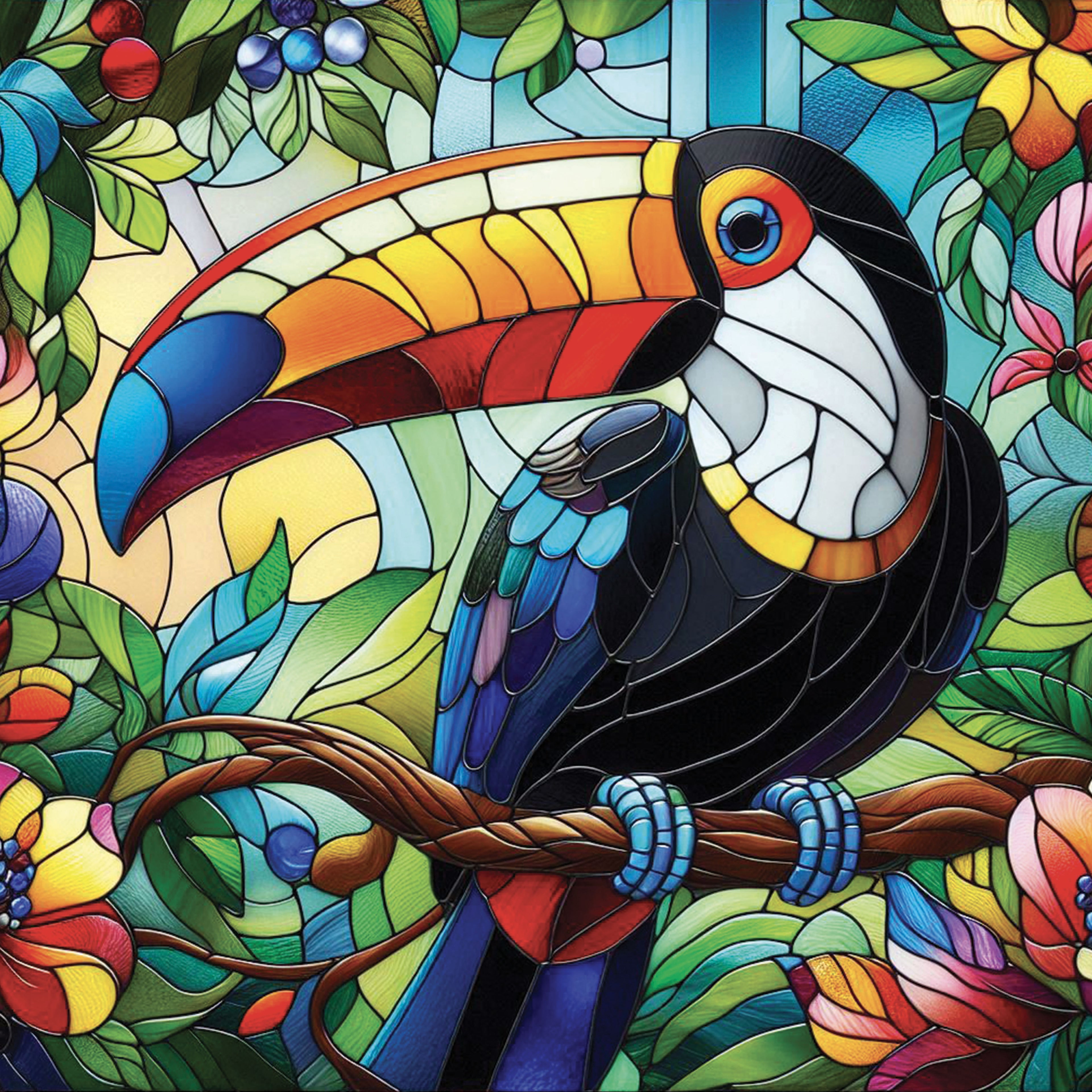 Broderie de diamant RONDS - TOUCAN