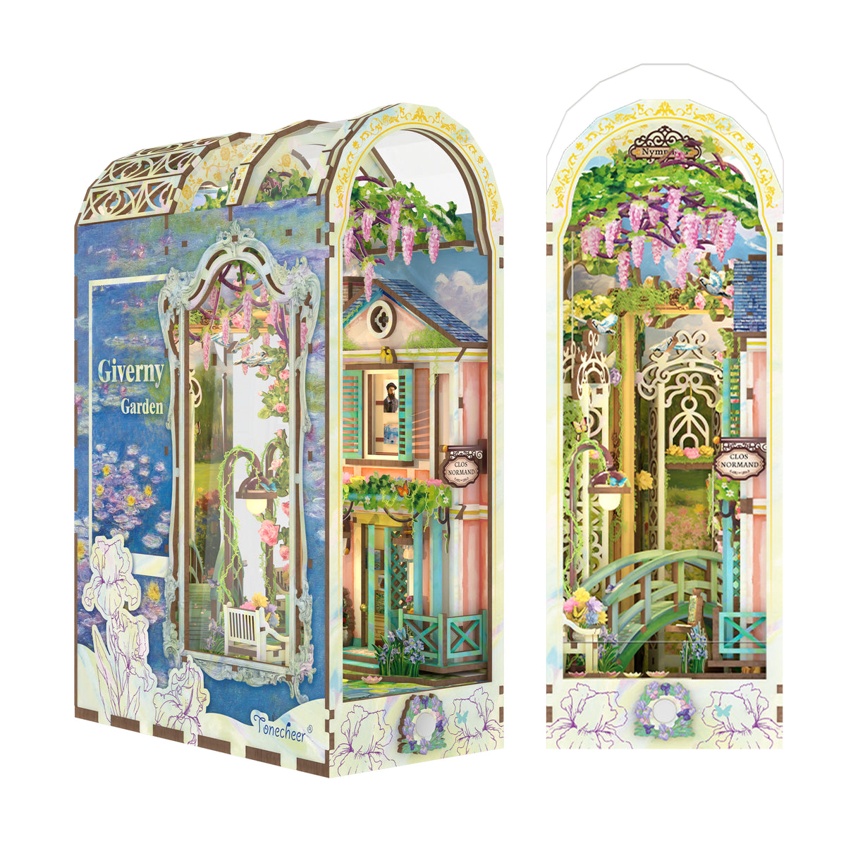 MINI-décor de bibliothèque - GIVERNY GARDEN