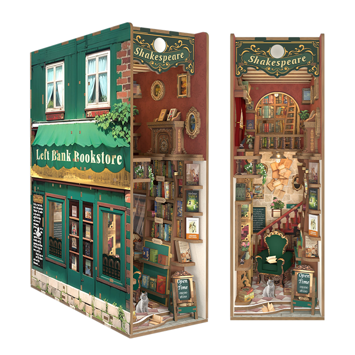 MINI-décor de bibliothèque - LEFT BANK BOOKSTORE