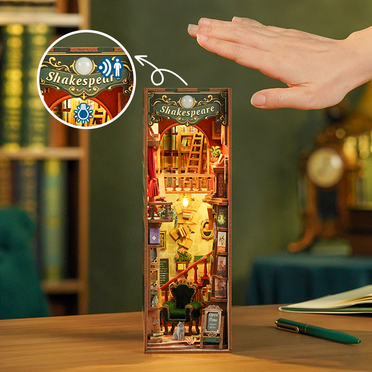 MINI-décor de bibliothèque - LEFT BANK BOOKSTORE