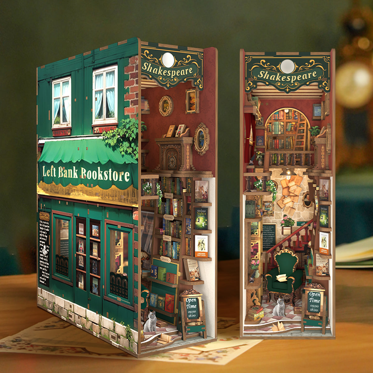 MINI-décor de bibliothèque - LEFT BANK BOOKSTORE