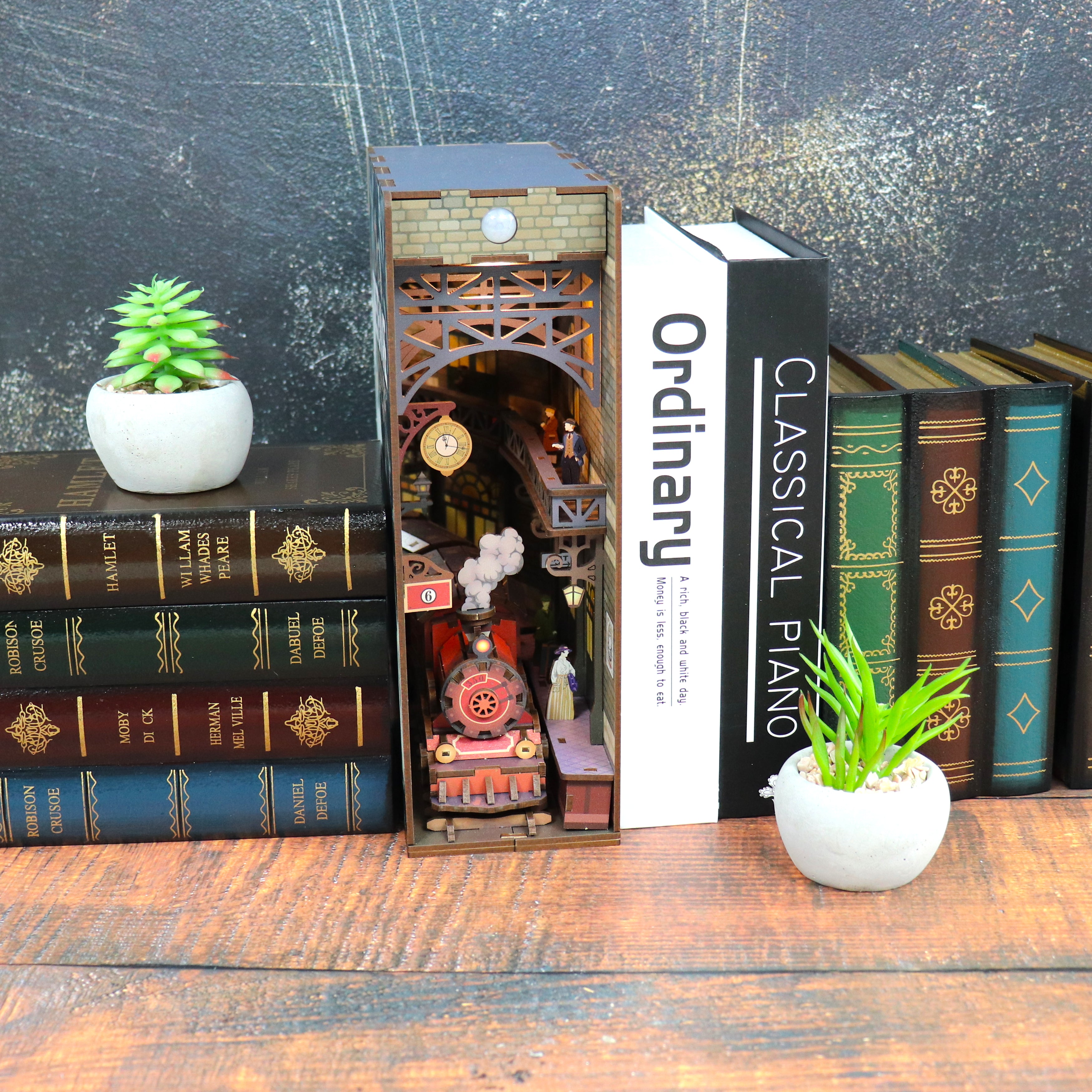 MINI-décor de bibliothèque - THE STEAM AGE