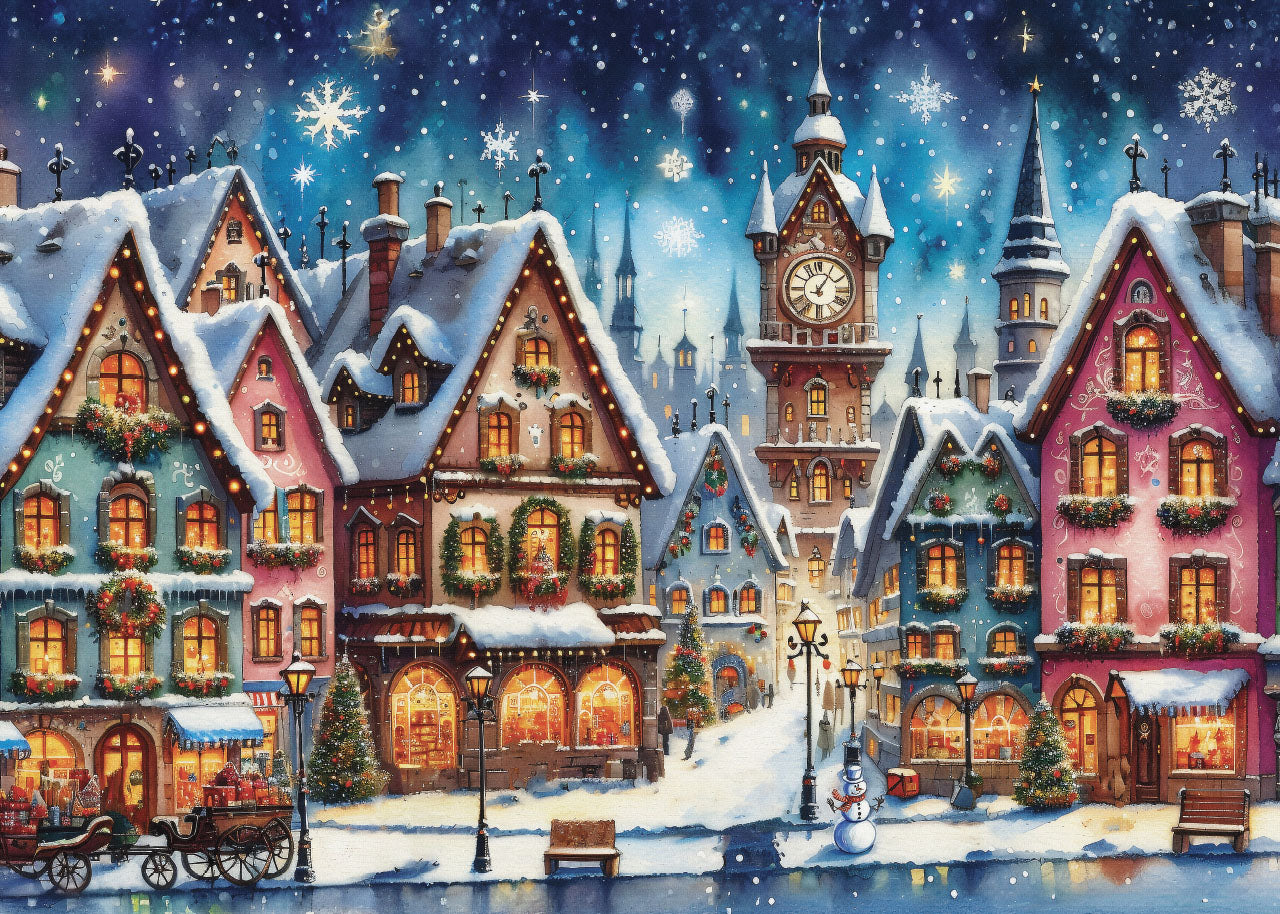 Puzzle -  TWINKLING HOLIDAY STREETS