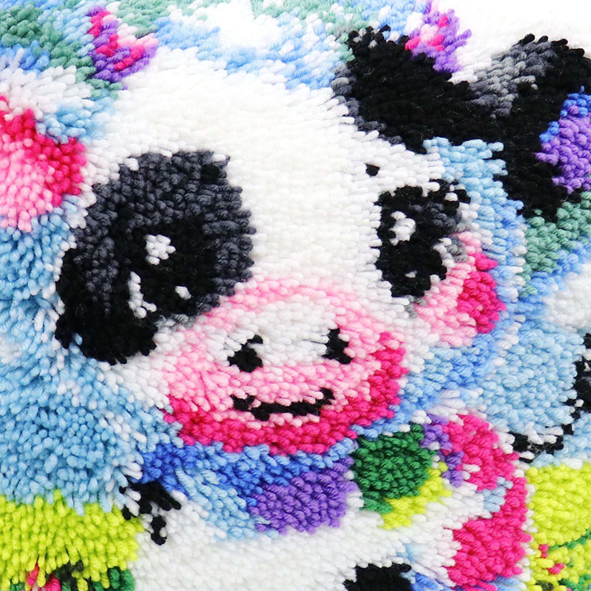 Points noués - Housse de coussin - VACHE