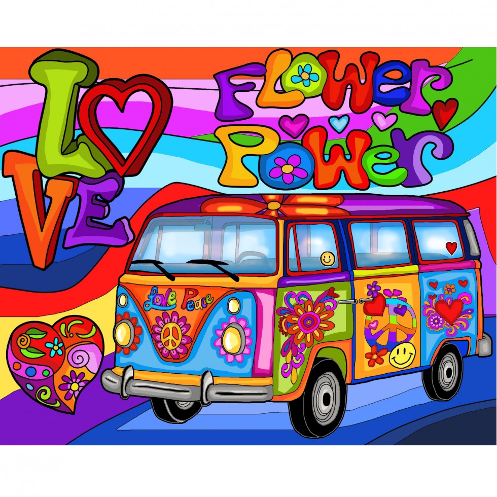 Diamond Painting - HIPPIE VAN