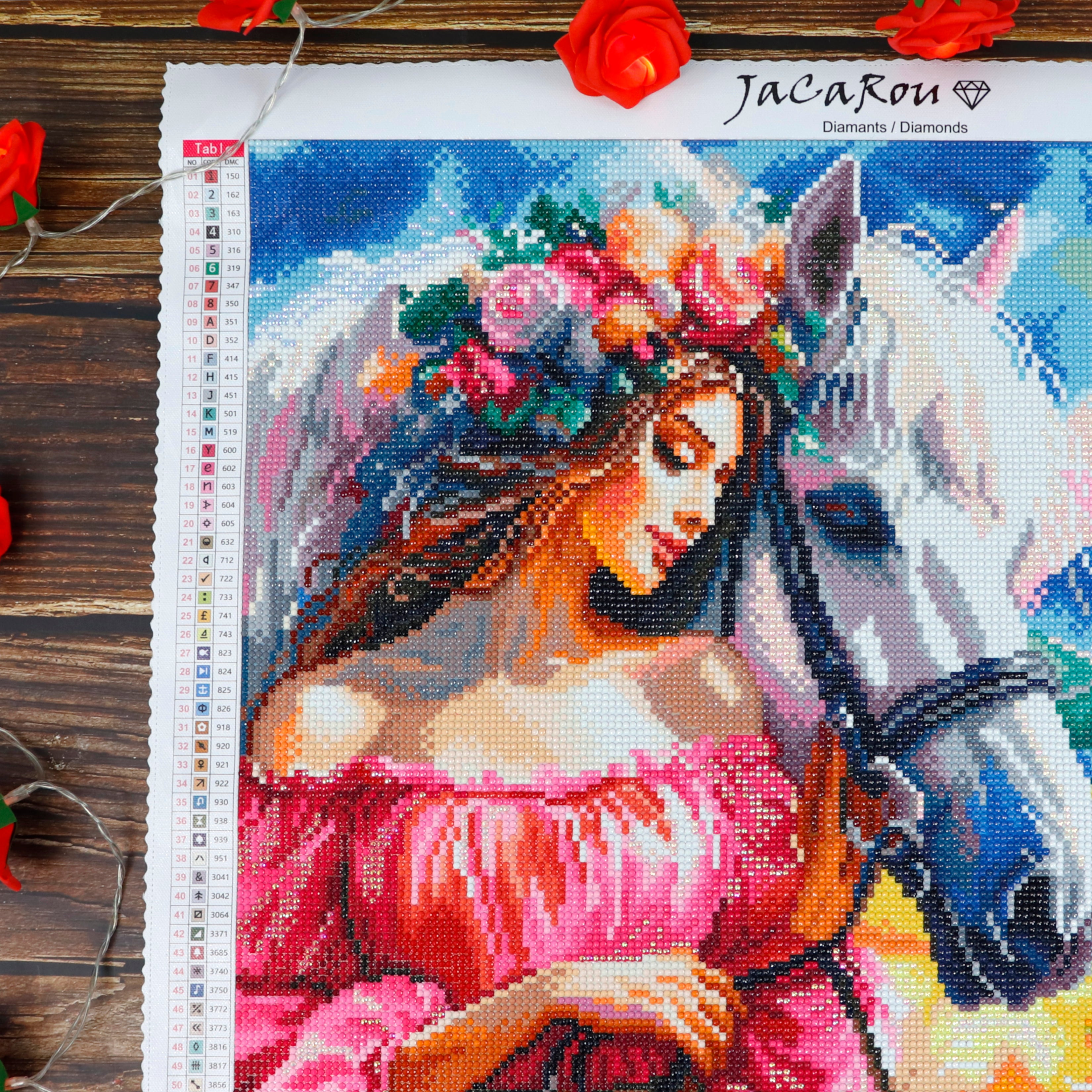 Broderie de diamants RONDS - WOMAN AND HORSE
