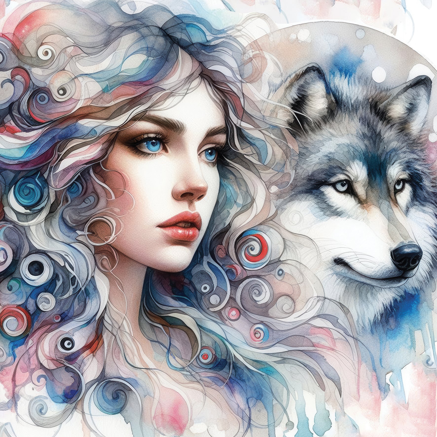 Diamond Painting - WOLF GIRL