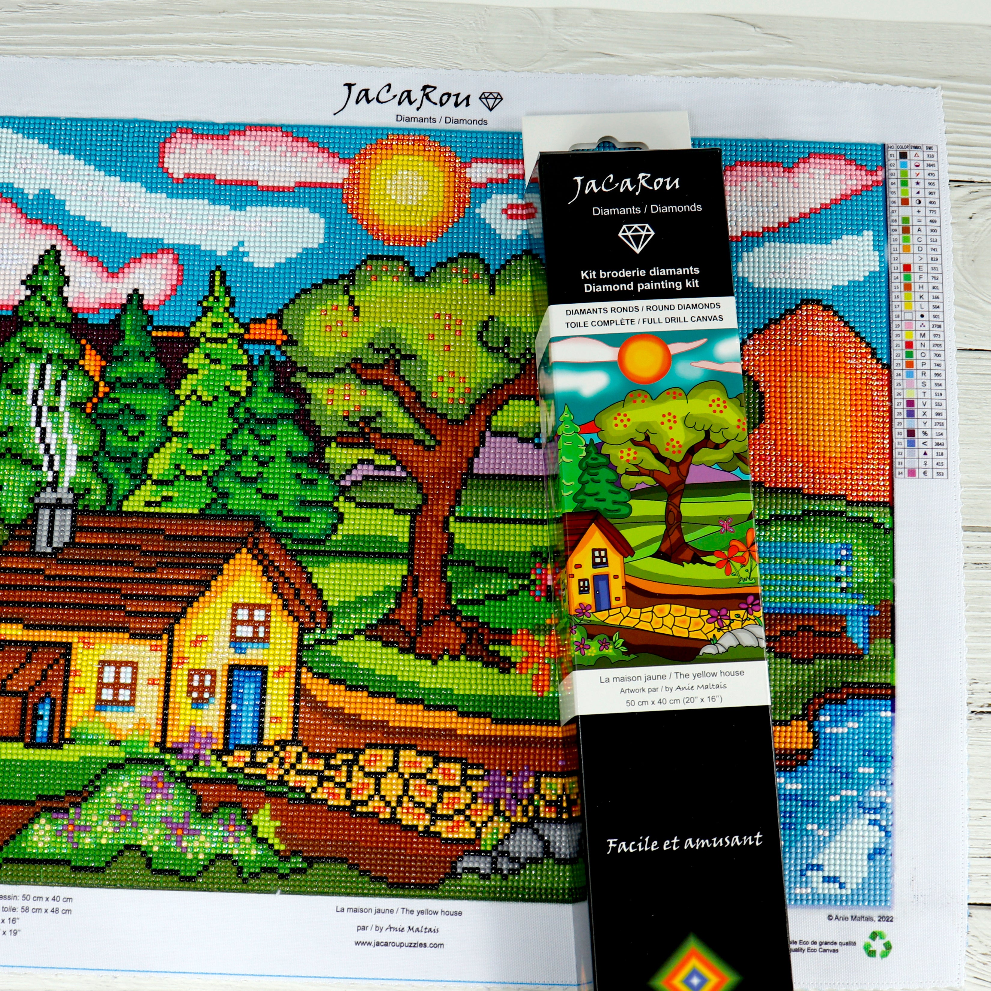 Dimaond Painting - THE YELLOW HOUSE