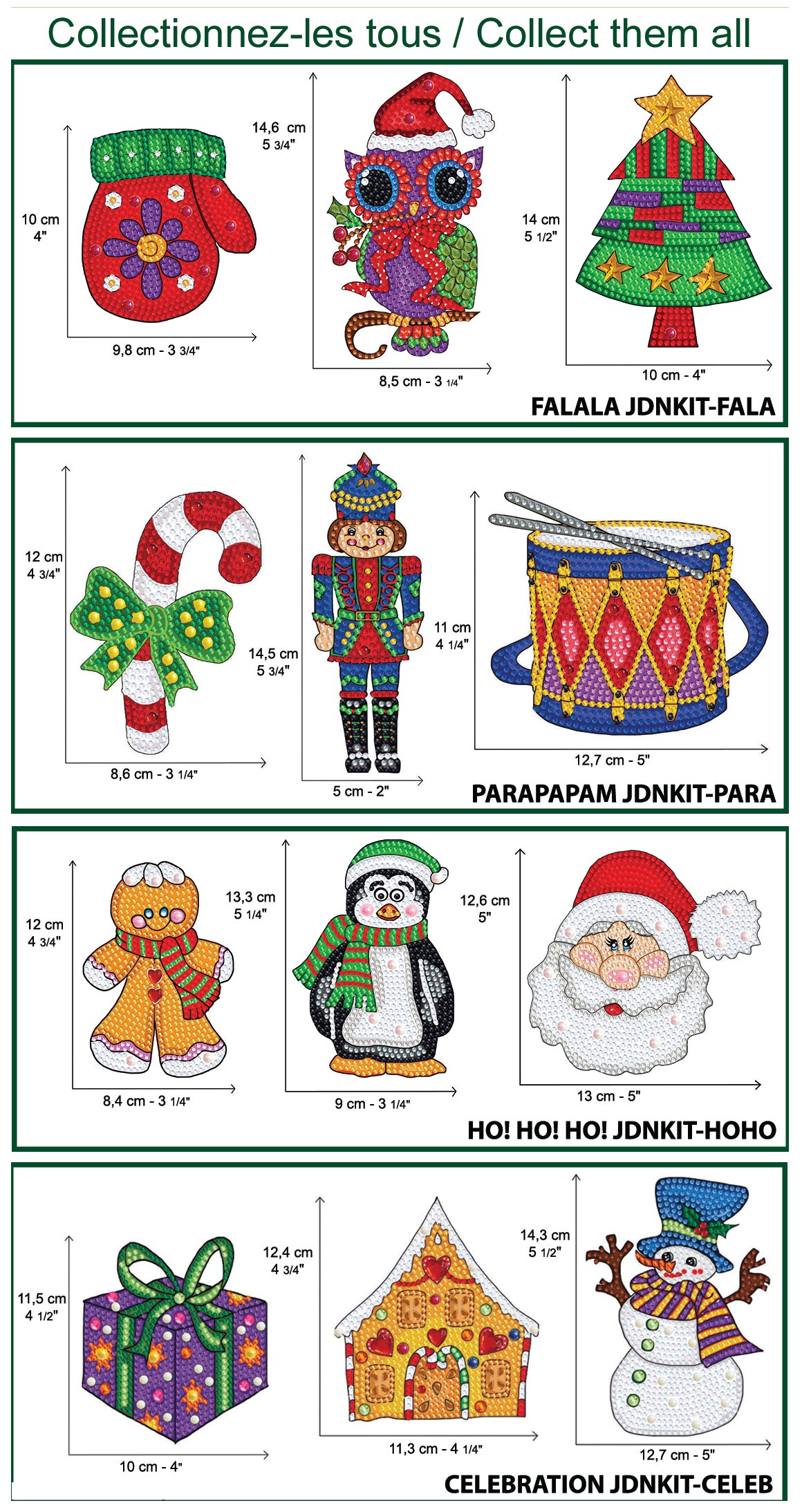Kit décos pour sapin de Noël - HO! HO! HO!