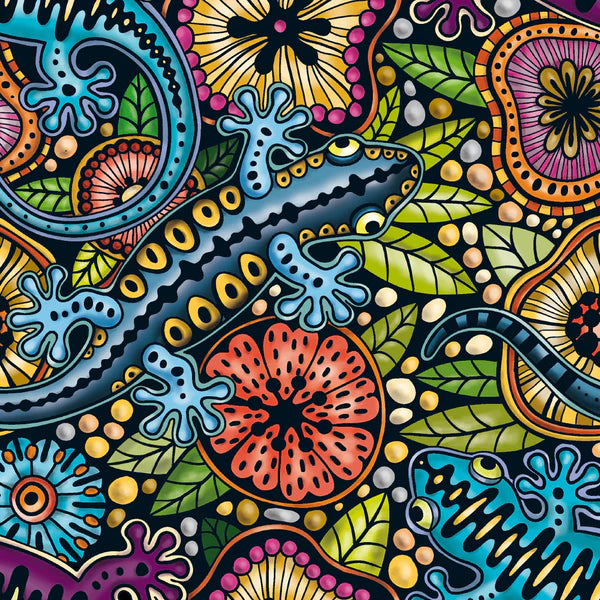 Casse-tête MINI - Q8-3 (72 PCES) DOODLE SERIE (Salamandre)