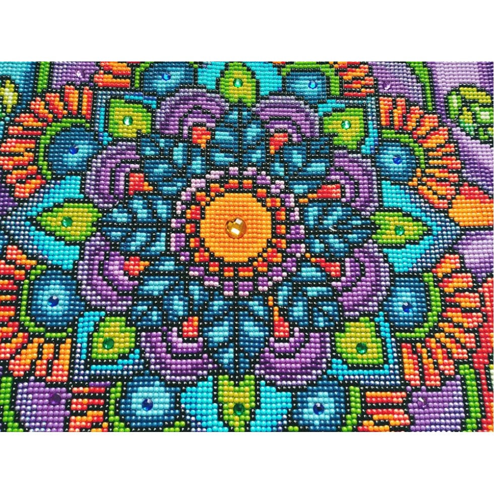 Broderie de diamants RONDS et SPÉCIAUX-  MANDALA ÉTINCELANT