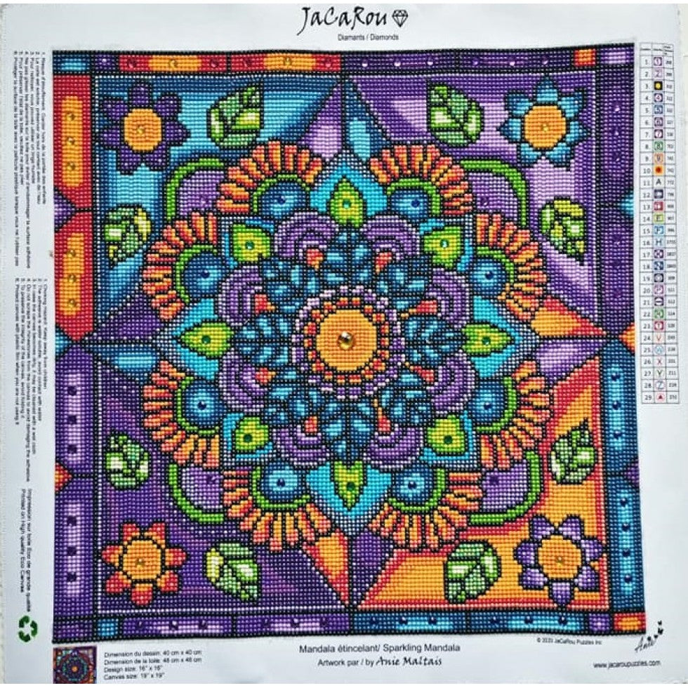 Broderie de diamants RONDS et SPÉCIAUX-  MANDALA ÉTINCELANT