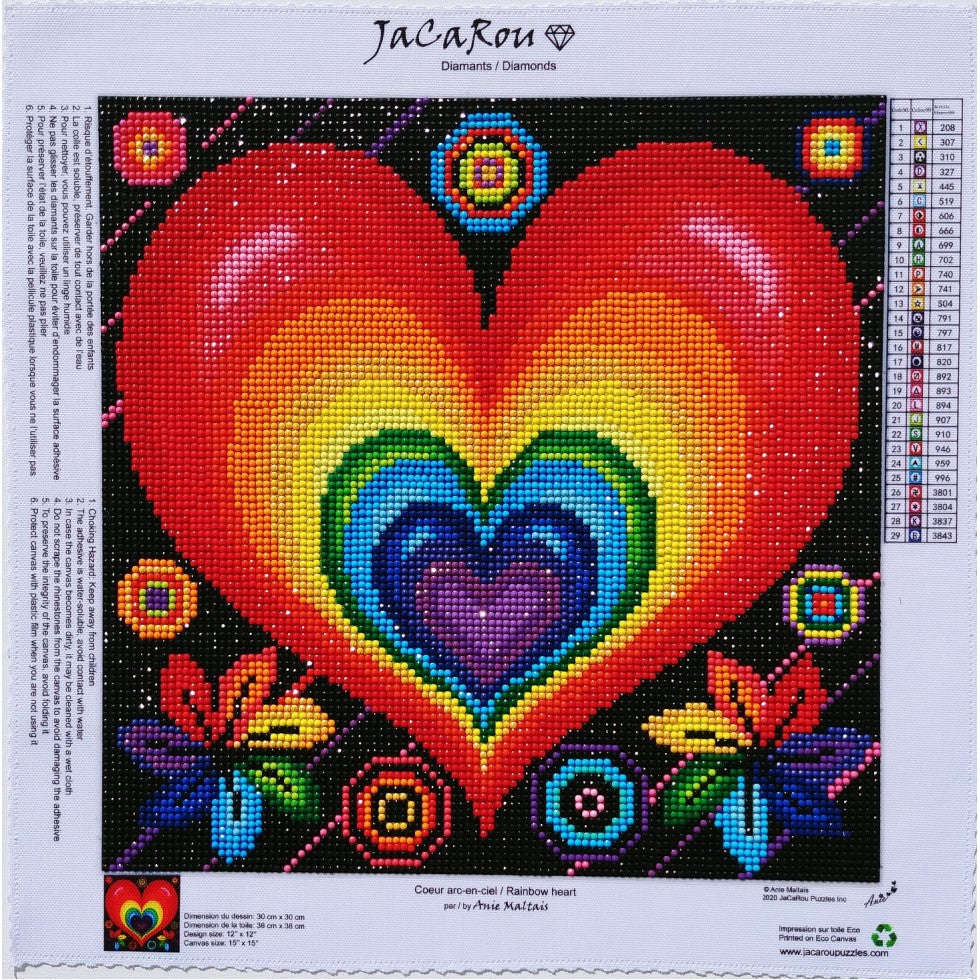 Diamond Painting - RAINBOW HEART