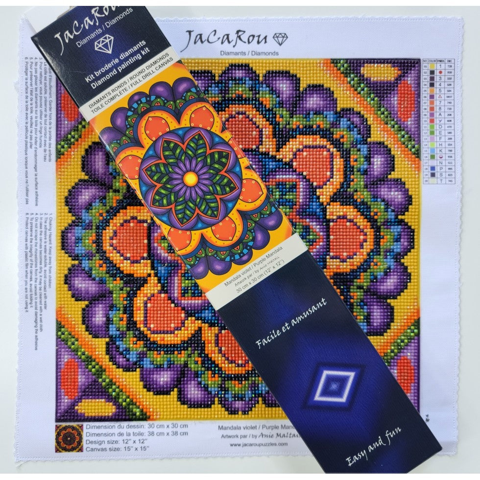 Diamond Painting - PURPLE MANDALA