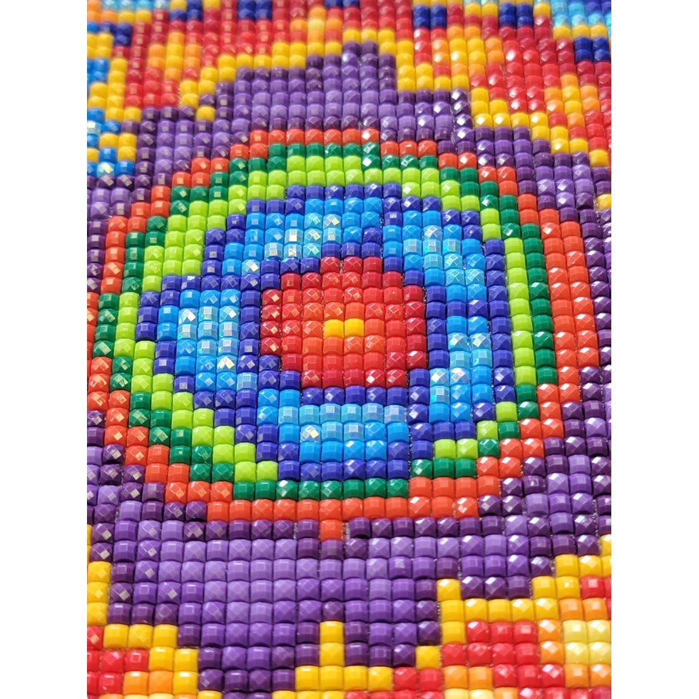 Broderie de diamants CARRÉS - LA VIE EST TROP COURTE