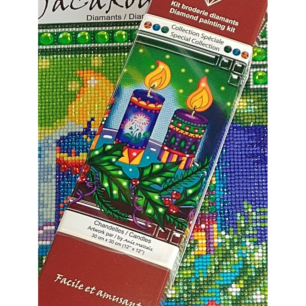 Diamond and crystal Painting - CANDLES