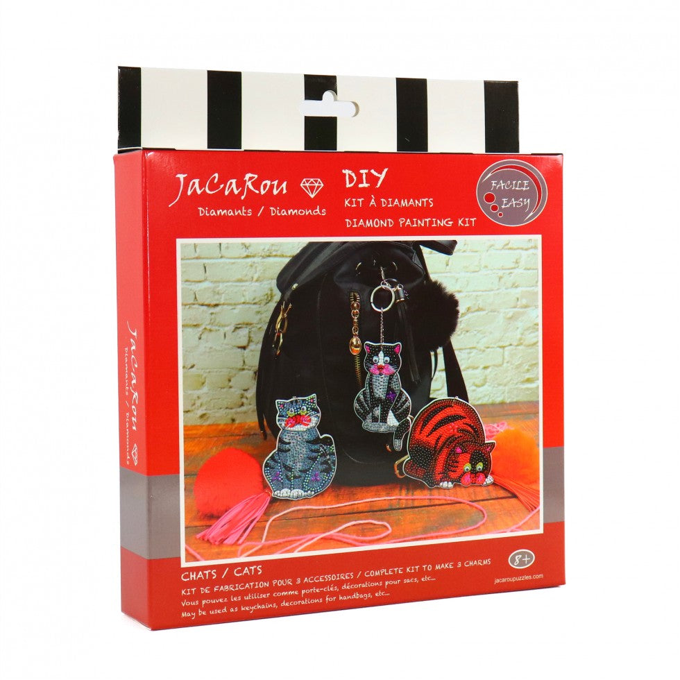 DIY Key bag charms - CATS