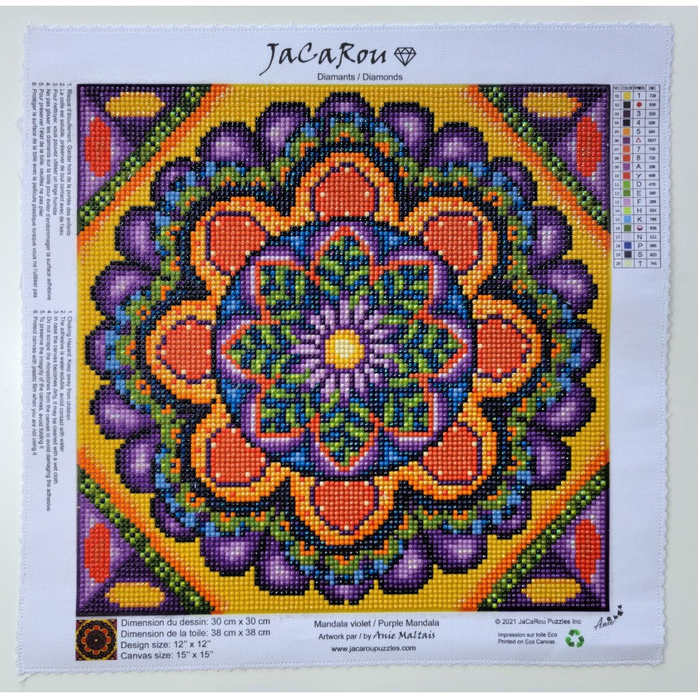 Diamond Painting - PURPLE MANDALA