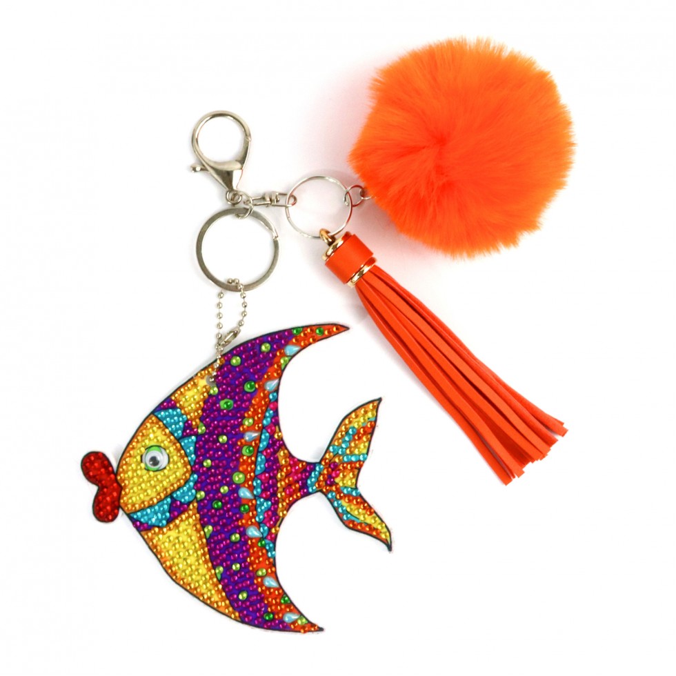 Kit de broderie décoration pour sacs - POISSONS