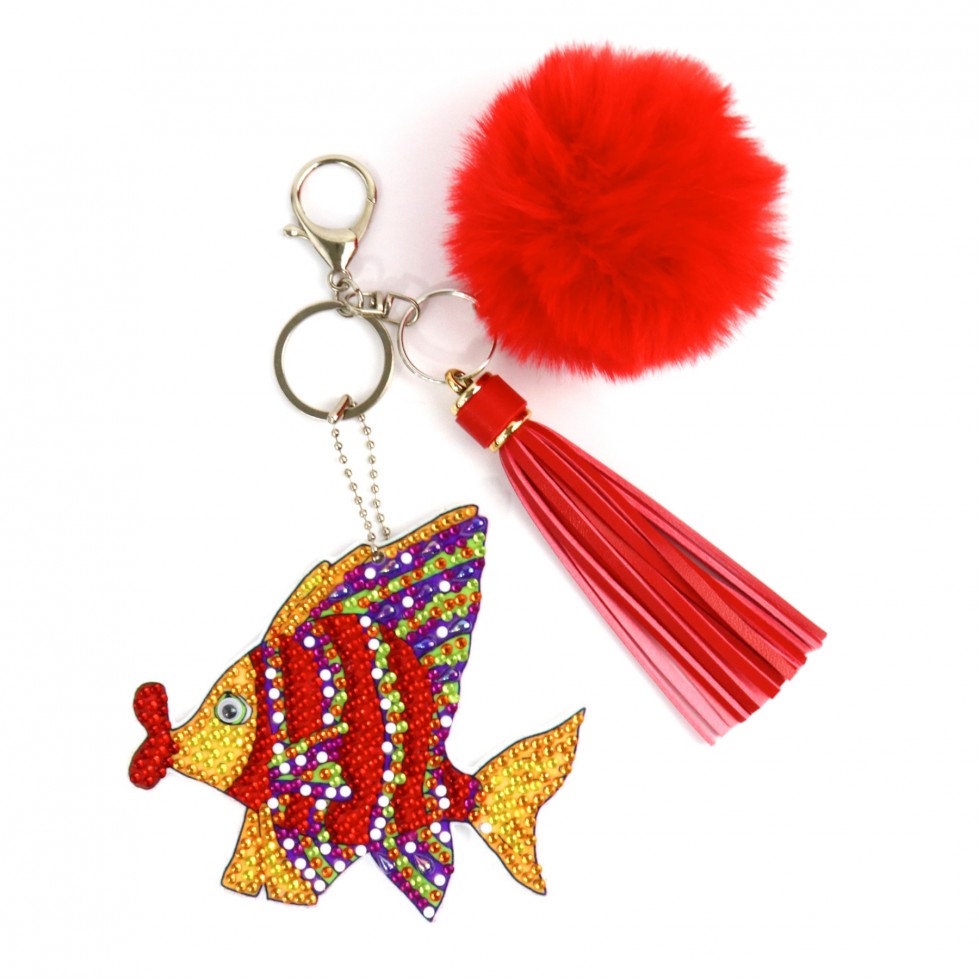 Kit de broderie décoration pour sacs - POISSONS