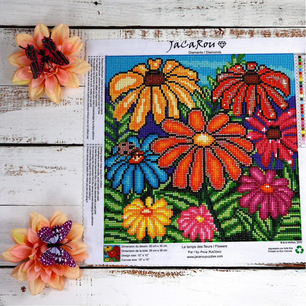 Broderie de diamants RONDS - LE TEMPS DES FLEURS