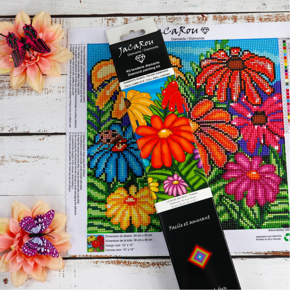 Broderie de diamants RONDS - LE TEMPS DES FLEURS