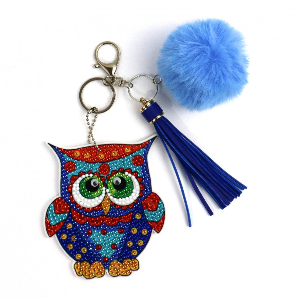 Kit de broderie décoration pour sacs - HIBOUX