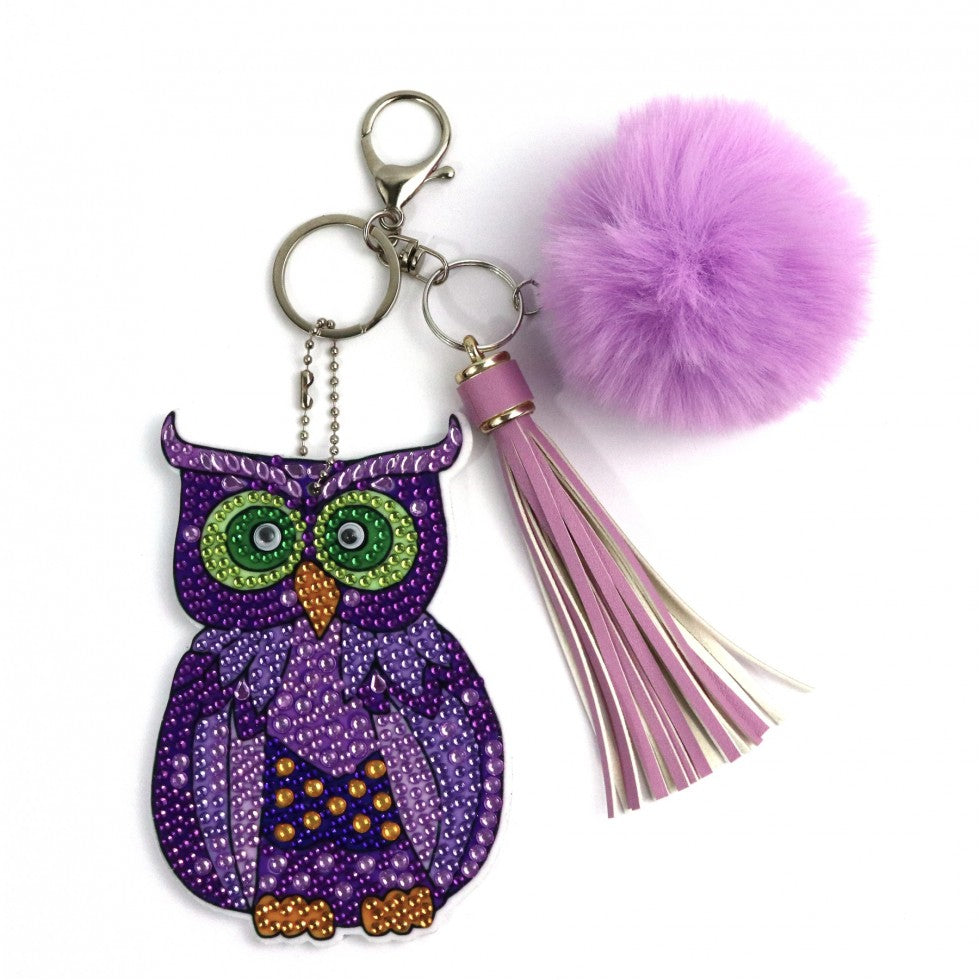 Kit de broderie décoration pour sacs - HIBOUX