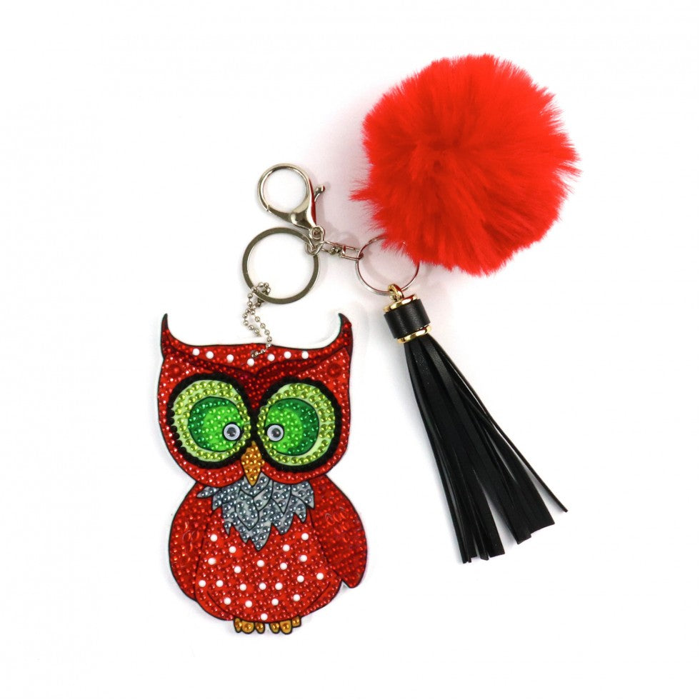 Kit de broderie décoration pour sacs - HIBOUX